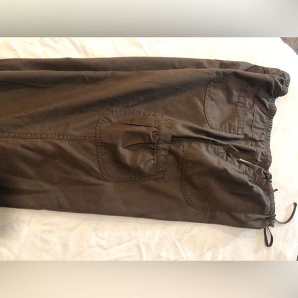 White Cross Chocolate Brown Boot Flare Cargo style Cotton Pants - Picture 14 of 15